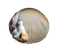 Chihuahua Dog Shower Cap, Waterproof Swimming Caps, Reusable Shower Caps, Band, Bath Hair Courage for Women and Ladies