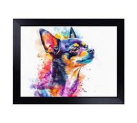Chihuahua Dog Vol.4 | Lap Tray with Padded Cushion, Portable Surface with Bean Bag Base, Perfect Surface for Working, Crafting, TV Eating and Laptop Use