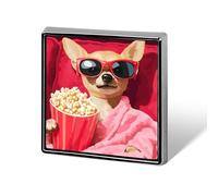 Chihuahua Dog Watch Movie Custom Brooch Pin Lapel Pins Tie Suit Dress Accessories Wedding Birthday for Men Women