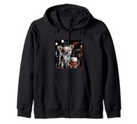Chihuahua Drinking Beer Mug Dog Meme Wearing Hat Pet Zip Hoodie
