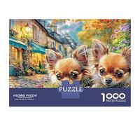 Chihuahua Dust-Free Framable Art 1000 Piece Bloom Cluster Rest Jigsaw Puzzle for Adults Recycled Cardboard Quiet Time Group Activity 1000pc 52x38cm/1000pcs