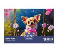 Chihuahua Elegant Jigsaw Puzzle Suited to Quiet Family Evenings, Highlighting Fantasy with A Smooth Logical Structure That Feels Satisfying to Complete 38x26cm/1000pcs