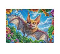 Chihuahua Flower Field 300 Piece Jigsaw Puzzle For Men Cognitive Development Adults Anxiety Memory Care Mothers Valentines Gift High-grade Rigid Cardboard 300 PCS