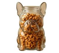 Chihuahua/French Bulldog/Dachshund Candy Jar, Pet Snack Storage Container, Pet Lovers Gift, For Cookies, Candys, Coffee Pods (Bulldog)