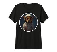 Chihuahua Funny Astronaut Space Travel Retro Vintage Dog Premium T-Shirt