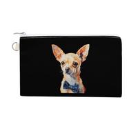 Chihuahua Gentleman Womens Coin Purse for Men Change Pouch Small Wallet Key Card Bag Holder
