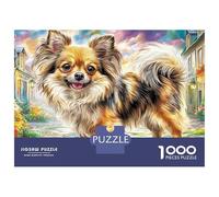 Chihuahua Hat Jigsaw Puzzles for Adult Difficult Challenges 1000 Pieces Animal Difficult Hard Jigsaw Puzzles for Man And Woman with Letters on Back 70x50cm/1000pcs