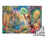 Chihuahua in London Jigsaw Puzzle Dog in A Fantasy Village for Adults Puzzle Impossible Hard Difficult Challenging Birthday Gifts 70x50cm/1000pcs