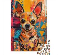 Chihuahua Jigsaw 1000 Piece Cyber Home Decoration for Adults And Kids Gift Impossible Games Educational Games 1000pcs (75x50cm)