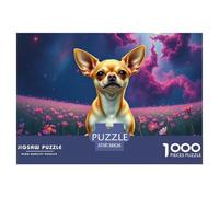 Chihuahua Jigsaw Puzzle For Adult Impossible Hard Challenge Challenging Game One Thousand Pieces Pet Educational Games Relaxing Gift 38x26cm/1000pcs