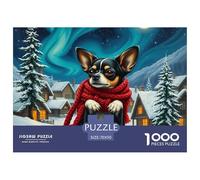 Chihuahua Jigsaw Puzzle For Toddlers Impossible Hard Challenge Challenging Puzzles One Thousand Pieces Pet Educational Games Relaxing Gift 70x50cm/1000pcs