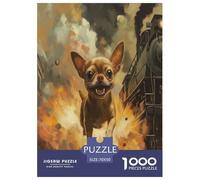 Chihuahua Jigsaw Puzzles for Adult Educational Game The Impossible Challenge 1000 Piece Difficult Hard Jigsaw Puzzles for Man And Woman with Letters on Back 70x50cm/1000pcs