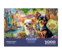 Chihuahua Jigsaws Challenge Toy Gifts 1000 Piece Puzzle Educational Games for Adults And Kids Age 14 Years Up 70x50cm/1000pcs