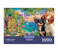Chihuahua KissEngaging 1000-Piece Jigsaw Puzzles for Adults Featuring Challenging Educational Games for Both Women And Men - A Fantastic Collaborative Activity for Adults And Kids Age 12 Years And Up