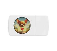 'Chihuahua Love Note' Pill Box with Tablet Splitter (PI00034109)