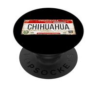 Chihuahua Mexico License Plate Travel Mexican Vacation Beach PopSockets Adhesive PopGrip