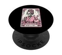 Chihuahua Mom Tarot Card Pink Roses Coffee Lover Dog Mama PopSockets Adhesive PopGrip