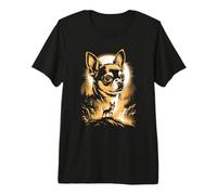 Chihuahua Moon Forest Waterfall Premium T-Shirt