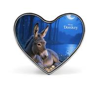 Chihuahua on Track Fashion Heart Brooch Pins Lightweight Enamel Lapel Pin for Women Men, Hat Bag Jacket Clothing Accessory Jewelry Gift, Moon Donkey, Love form