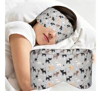 Chihuahua Paws and Bones, Sleep Mask for Home Travel, Full Eye Covers Light Blocking Eye Mask Sleep Eye and Ear Muffs
