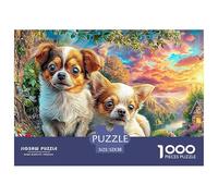 Chihuahua Puppies Jigsaws 1000 Piece Puzzle Impossible Suitable for Decompression And Wall Decor Educational Games for Adults And Kids 52x38cm/1000pcs