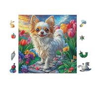Chihuahua Puppy 100-piece Jigsaw Puzzle Bundle Family Puzzle Lovers Brain Training Mindful Activity Spring Rigid Cardboard 28x28cm