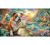 Chihuahua-Puppy-by-Window Recycled Paper Puzzle Game 1000 Piece Educational Game Challenge Fun Present & Activity for Home Great Gift Idea for Women, Gifts for Men 70x50/1000pcs