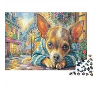 Chihuahua Puzzle 1000-Piece for Adults And Kids, Difficult Jigsaw Puzzle, Challenging & Relaxing Gift 52x38cm/1000pcs