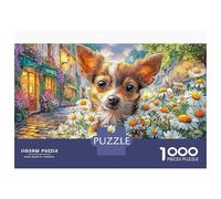 Chihuahua Puzzles Chihuahua in Sunset 1000 Piece Adults Colourful Unique Challenging Game Suitable for Decompression 52x38cm/1000pcs