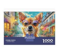 Chihuahua Puzzles Chihuahua Portrait 1000 Pcs Colourful 100% Recycled Cardboard Beautiful Decoration Puzzle 38x26cm/1000pcs