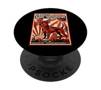 Chihuahua Retro Soviet Style Small Dog Big Vigilance PopSockets Adhesive PopGrip