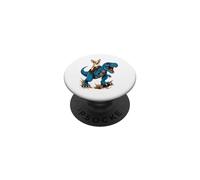 Chihuahua Riding T Rex Dinosaur Tiny Dog Big Adventure PopSockets Adhesive PopGrip