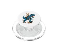 Chihuahua Riding T Rex Dinosaur Tiny Dog Big Adventure PopSockets PopGrip for MagSafe