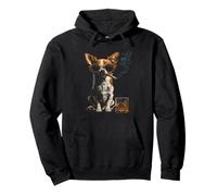 Chihuahua Smoking Cigarette Whisky Lover Funny Dog Pullover Hoodie