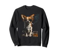Chihuahua Smoking Cigarette Whisky Lover Funny Dog Sweatshirt