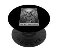 Chihuahua Tarot Card Vintage The Holy Chihuahua Dog Humor PopSockets Adhesive PopGrip