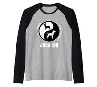 Chihuahua Terrier Cross Mix Breed Dog Breeders Jack Chi Raglan Baseball Tee