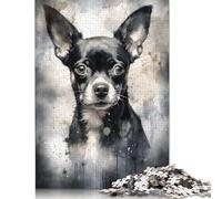 Chihuahua Tiny And Mighty Puzzle for Adults And Teenagers 500 Pieces Puzzle for Adults For Family Fun & Game Night 500pcs (52x38cm)