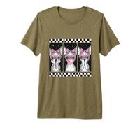 Chihuahua Trio Coquette Bow Bubblegum Retro Premium T-Shirt