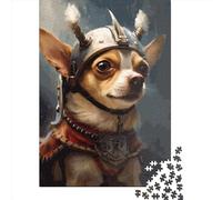 Chihuahua Viking Jigsaw Puzzles 1000 Pieces Jigsaw Puzzle for Adults Intellectual Game Jigsaw Puzzle Toys for Kids 1000pcs (75x50cm)