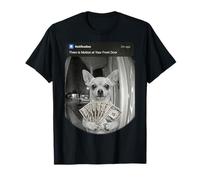 Chihuahua with Money Motion Front Door T-Shirt