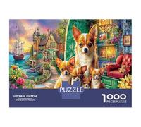 Chihuahua Yoga Jigsaw Puzzles 1000 Pieces - Vibrant Image - High Grade Paper 52x38cm/1000pcs