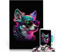 Chihuahua1000 Piece Puzzle For Adults Challenging To Complete But Fun And Humorous with Fully Interlocking Randomly Shaped Pieces 38x26cm