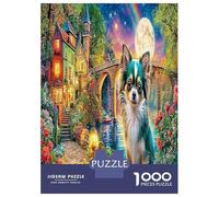 Chihuahuas by River 1000 Piece Chihuahuas by River Jigsaw Puzzles for Puzzles 1000 Pieces Jigsaw for Adults for Adult Challenging Family Puzzle Game Gifts for Men, 70x50cm/1000pcs