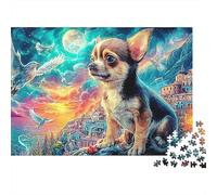 Chihuahuas by Sea 1000-Piece Jigsaw Puzzle Highly Playable Puzzle Educational Toy for Kids Age 12+ & Adults 38x26cm/1000pcs