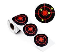 Chihutown Splatter Target Stickers, 3 inches Target Stickers, Fluorescent Yellow Splatter Targets, Targets for Shooting Range, Target Practice Shooting, Hunting Targets and Accessories (Black)