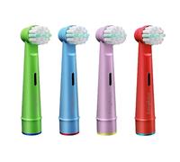 Chiinet 4 Kids Toothbrush Heads Compatible with Most Braun Oral B Kids Electric Toothbrushes, Toothbrush Head Refills for Oralb Kids