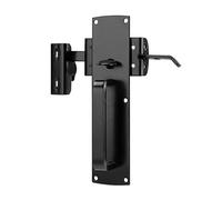CHIJANE Thumb Gate Latch for Wooden Fence, Self Locking Fence Latch with Decorative Handle, Heavy Duty Door Latch Gate Lock Hardware Kit for Outdoor Garden, Pool, Metal Gate, Vinyl Fence, Black Finish