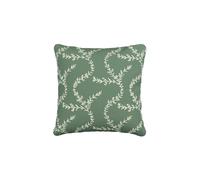 'Chikan' Cotton Velvet Cushion V & A Green 45cm x 45cm