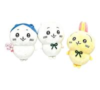 Chikawa Plush Keychain for Backpack, Kawaii Usagi Plush Keychain Accessories for Backpack, Purse Charm Pendant Gifts for Fans A02